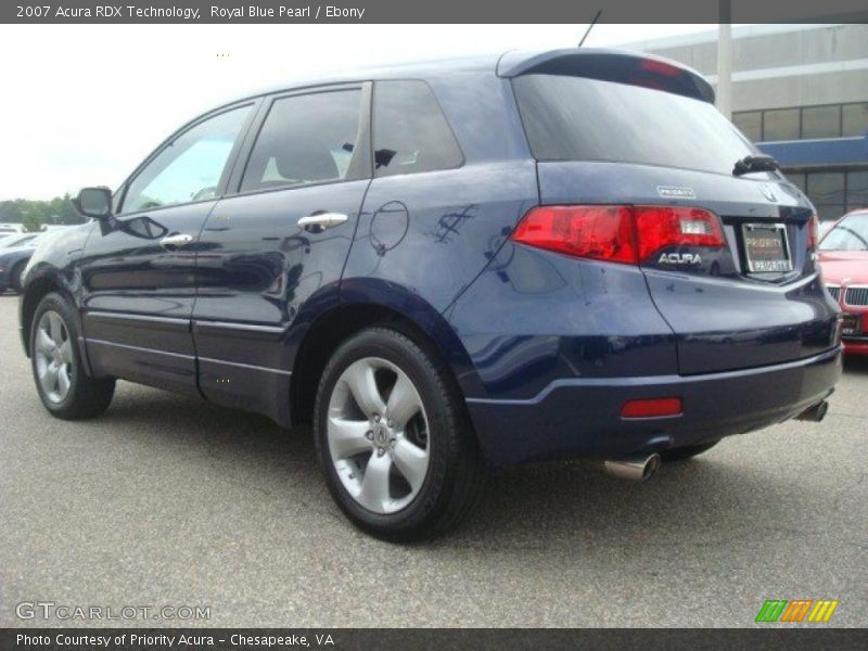 Royal Blue Pearl / Ebony 2007 Acura RDX Technology