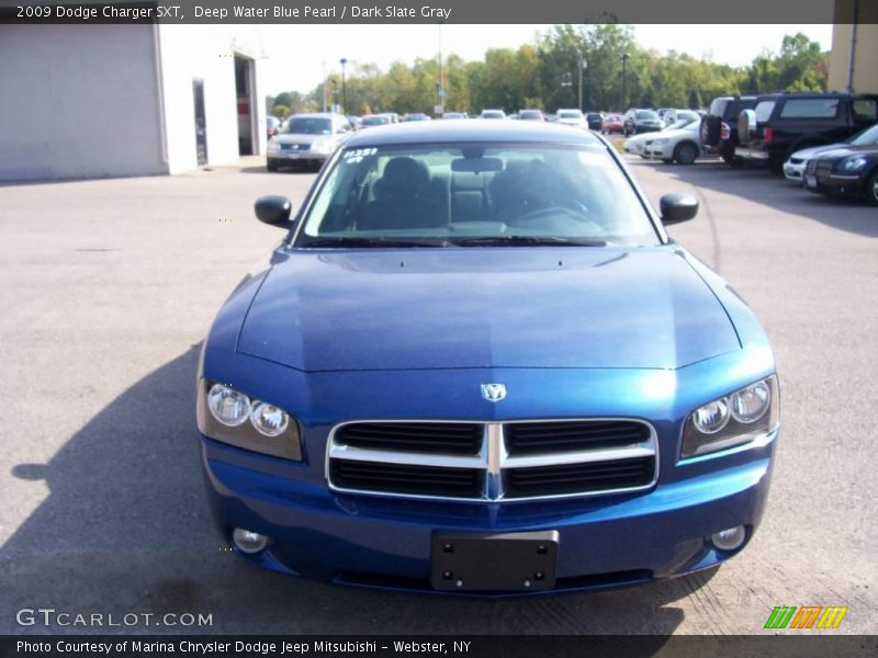 Deep Water Blue Pearl / Dark Slate Gray 2009 Dodge Charger SXT