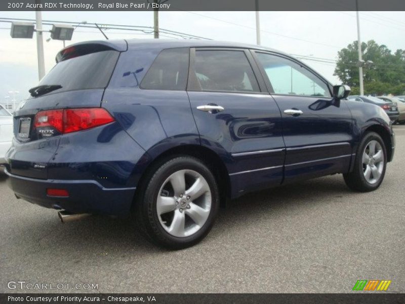 Royal Blue Pearl / Ebony 2007 Acura RDX Technology