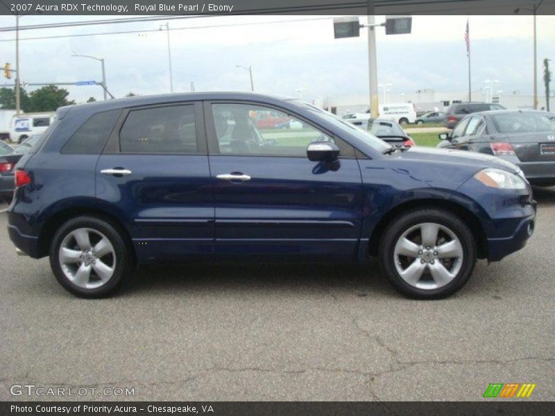 Royal Blue Pearl / Ebony 2007 Acura RDX Technology