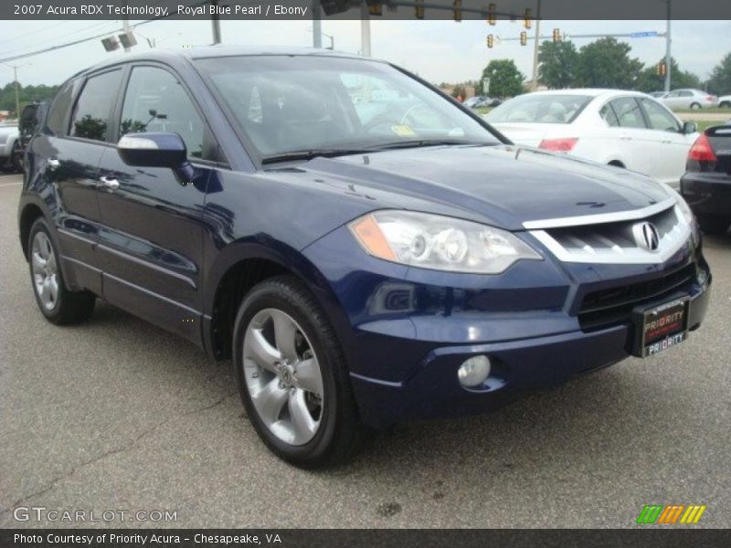 Royal Blue Pearl / Ebony 2007 Acura RDX Technology