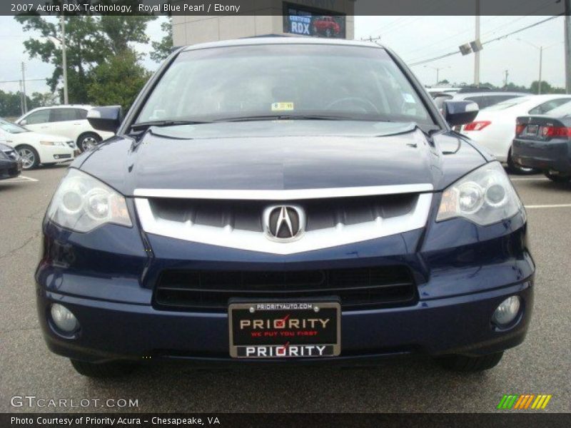 Royal Blue Pearl / Ebony 2007 Acura RDX Technology