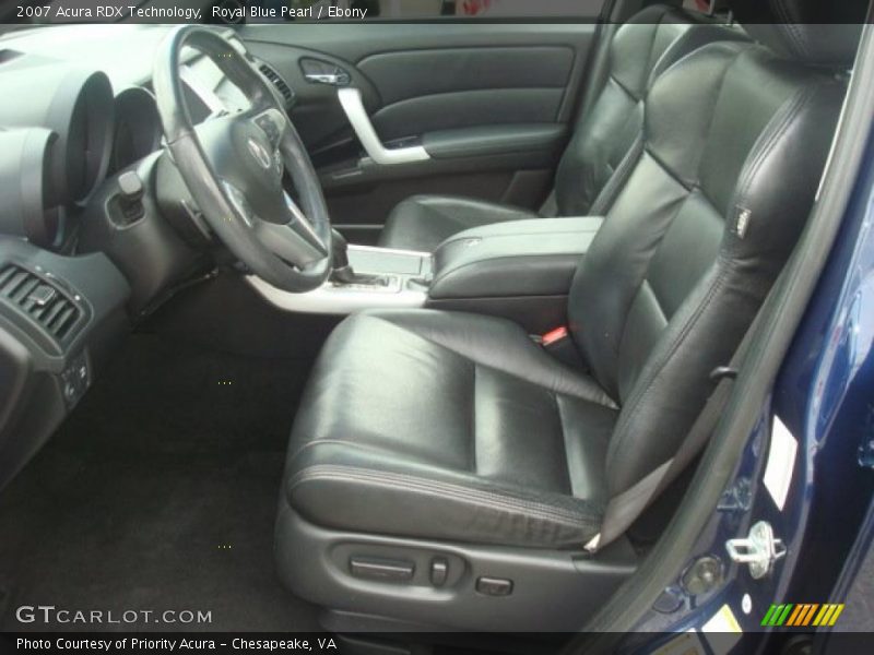 Royal Blue Pearl / Ebony 2007 Acura RDX Technology