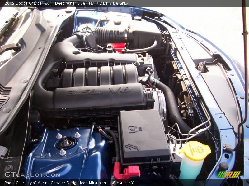 Deep Water Blue Pearl / Dark Slate Gray 2009 Dodge Charger SXT