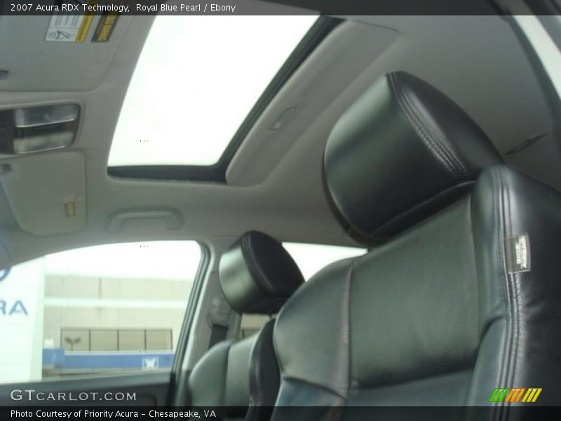 Royal Blue Pearl / Ebony 2007 Acura RDX Technology