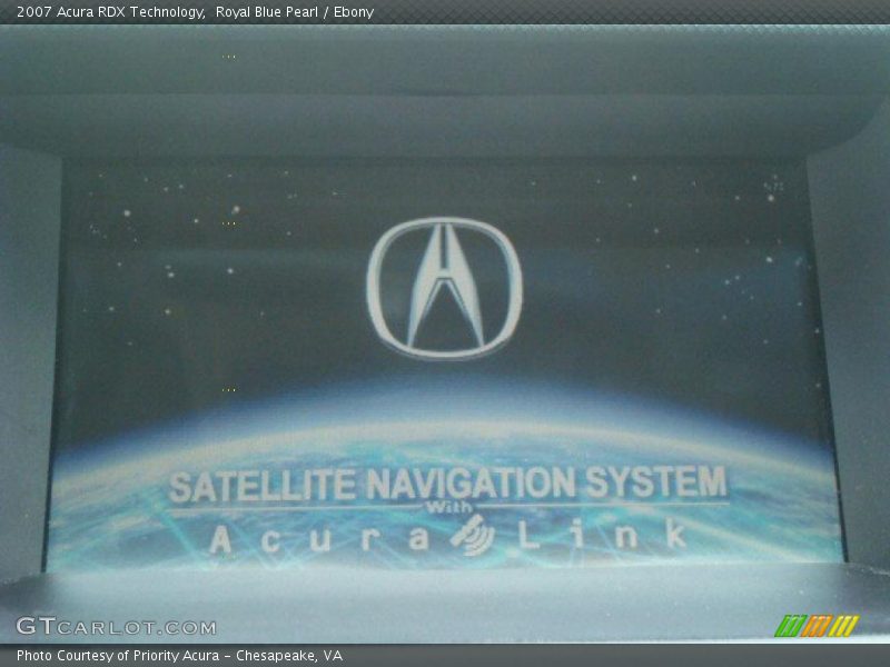 Royal Blue Pearl / Ebony 2007 Acura RDX Technology