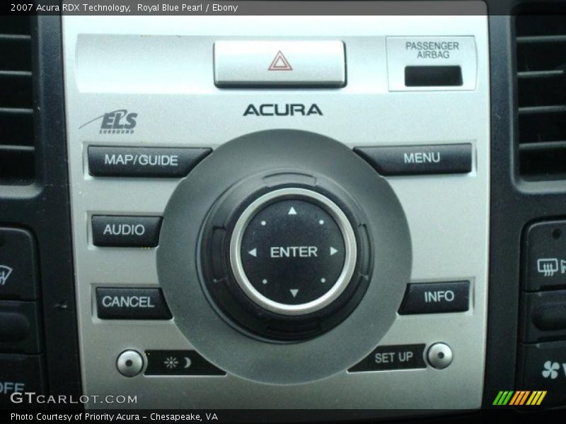 Royal Blue Pearl / Ebony 2007 Acura RDX Technology