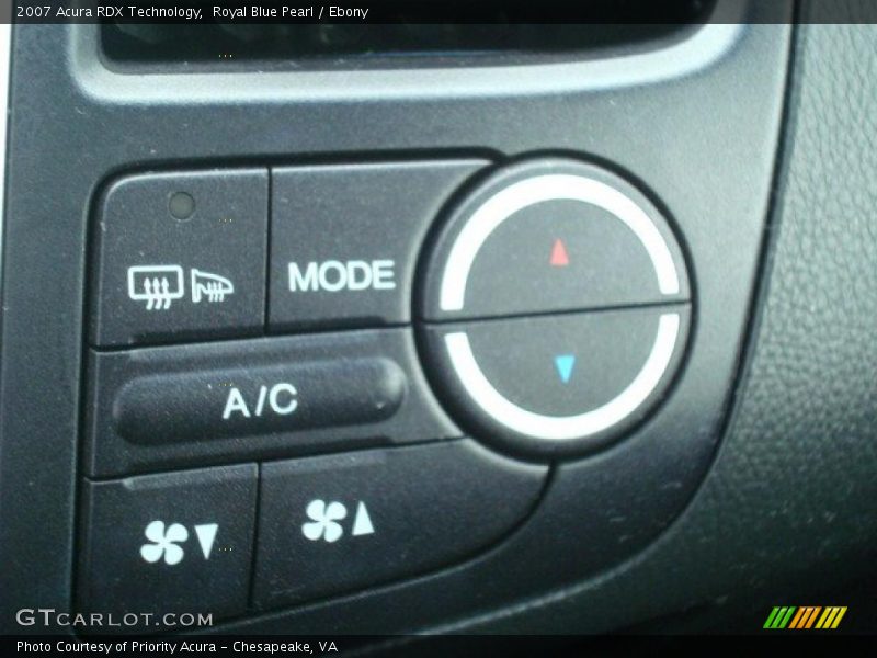 Royal Blue Pearl / Ebony 2007 Acura RDX Technology