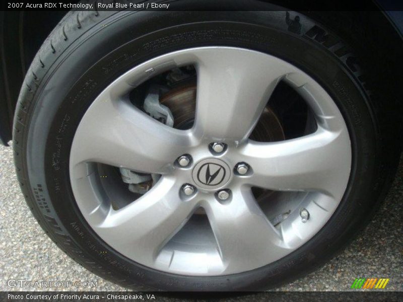Royal Blue Pearl / Ebony 2007 Acura RDX Technology