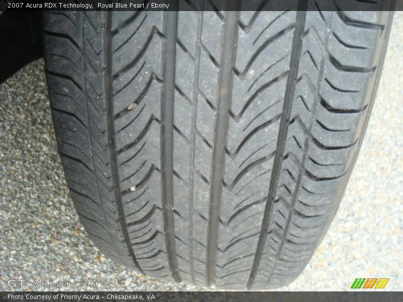 Royal Blue Pearl / Ebony 2007 Acura RDX Technology