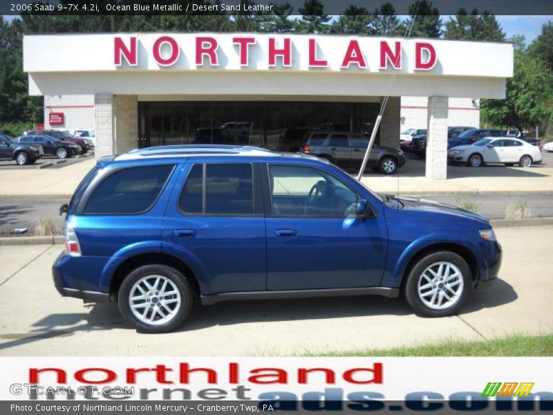 Ocean Blue Metallic / Desert Sand Leather 2006 Saab 9-7X 4.2i