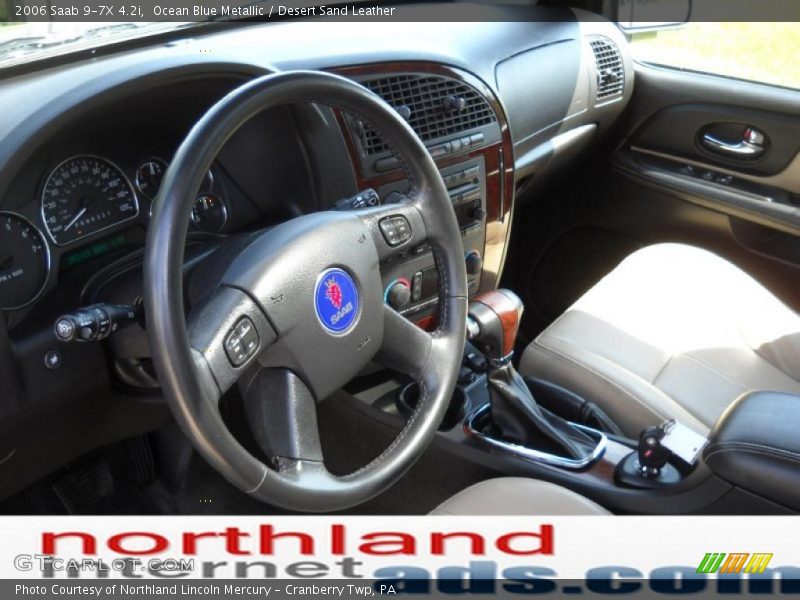 Ocean Blue Metallic / Desert Sand Leather 2006 Saab 9-7X 4.2i