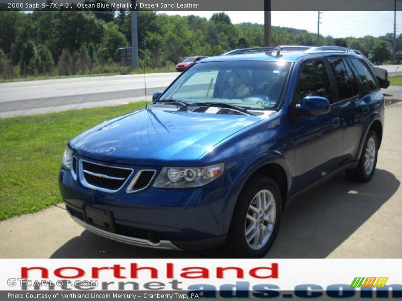 Ocean Blue Metallic / Desert Sand Leather 2006 Saab 9-7X 4.2i
