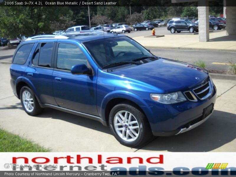 Ocean Blue Metallic / Desert Sand Leather 2006 Saab 9-7X 4.2i