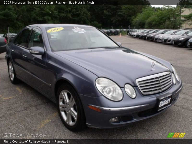 Platinum Blue Metallic / Ash 2005 Mercedes-Benz E 500 Sedan