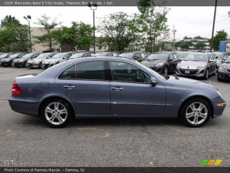 Platinum Blue Metallic / Ash 2005 Mercedes-Benz E 500 Sedan