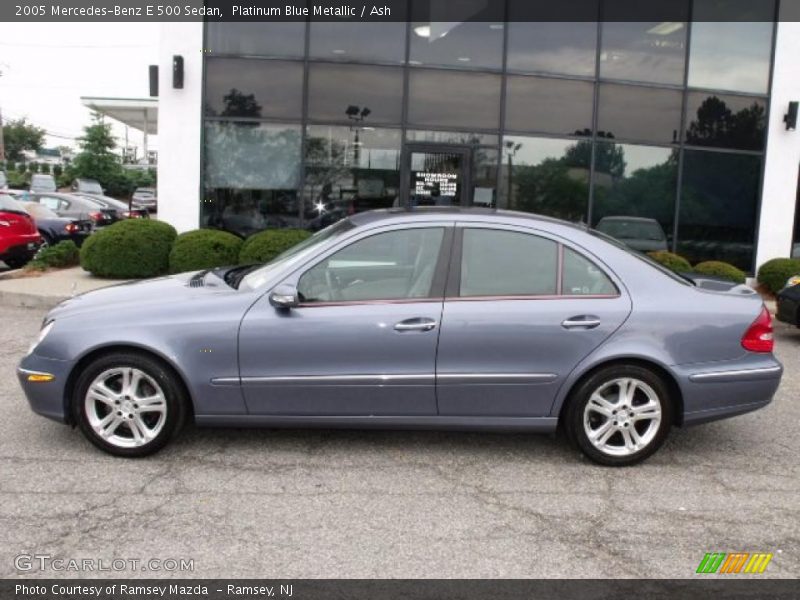 Platinum Blue Metallic / Ash 2005 Mercedes-Benz E 500 Sedan