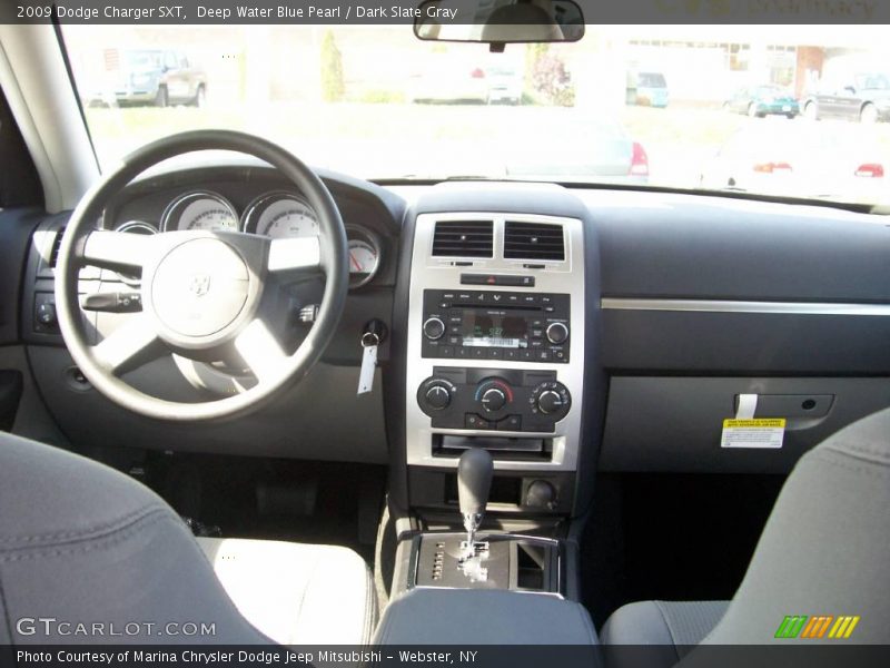 Deep Water Blue Pearl / Dark Slate Gray 2009 Dodge Charger SXT