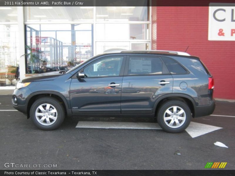 Pacific Blue / Gray 2011 Kia Sorento LX AWD