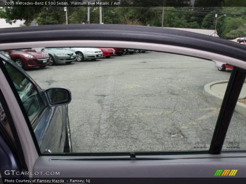 Platinum Blue Metallic / Ash 2005 Mercedes-Benz E 500 Sedan