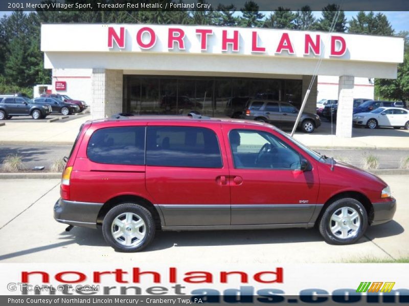 Toreador Red Metallic / Portland Gray 2001 Mercury Villager Sport