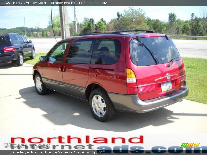 Toreador Red Metallic / Portland Gray 2001 Mercury Villager Sport