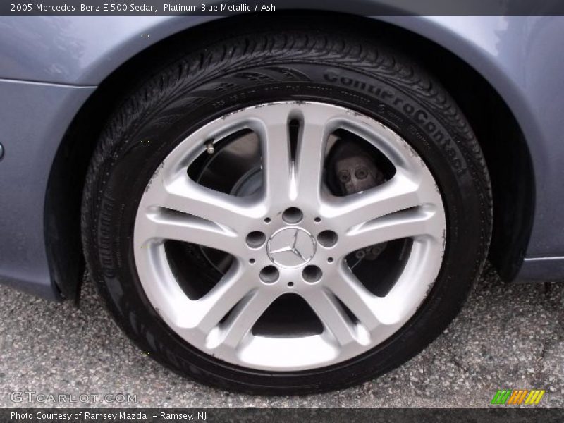 Platinum Blue Metallic / Ash 2005 Mercedes-Benz E 500 Sedan