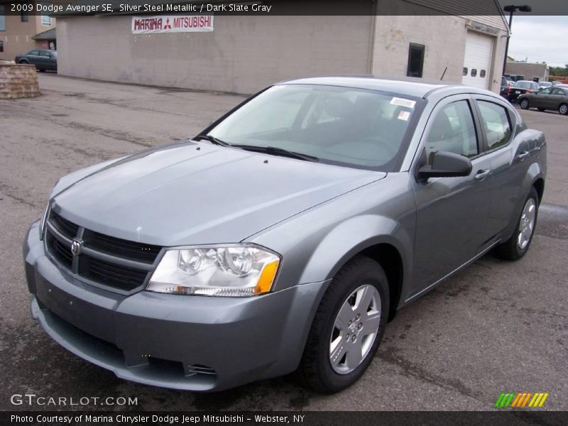 Silver Steel Metallic / Dark Slate Gray 2009 Dodge Avenger SE