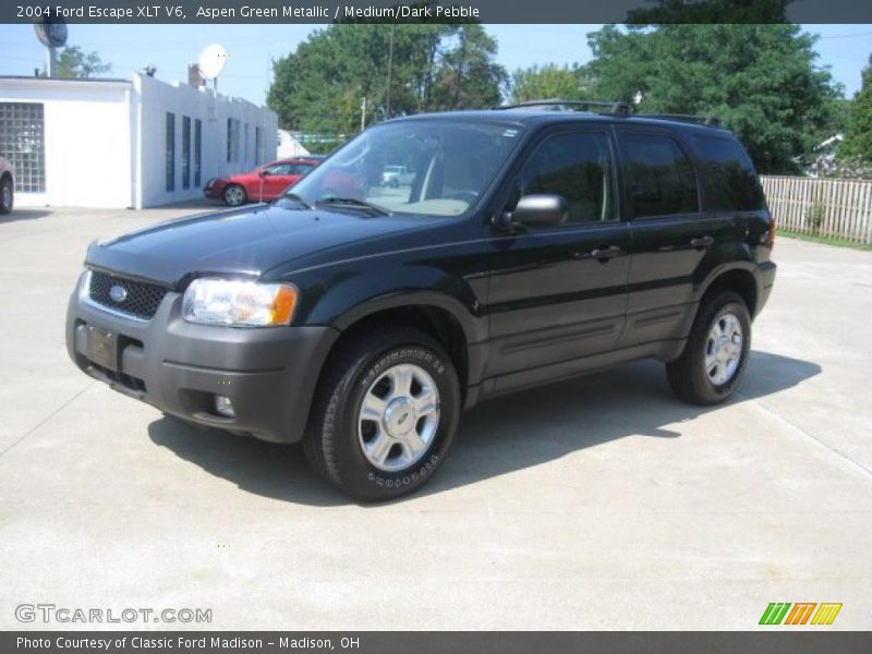 Aspen Green Metallic / Medium/Dark Pebble 2004 Ford Escape XLT V6