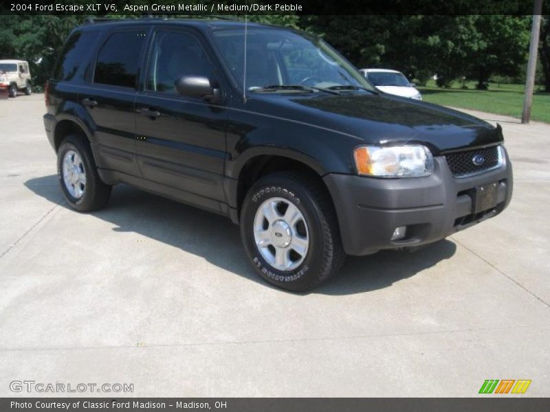 Aspen Green Metallic / Medium/Dark Pebble 2004 Ford Escape XLT V6