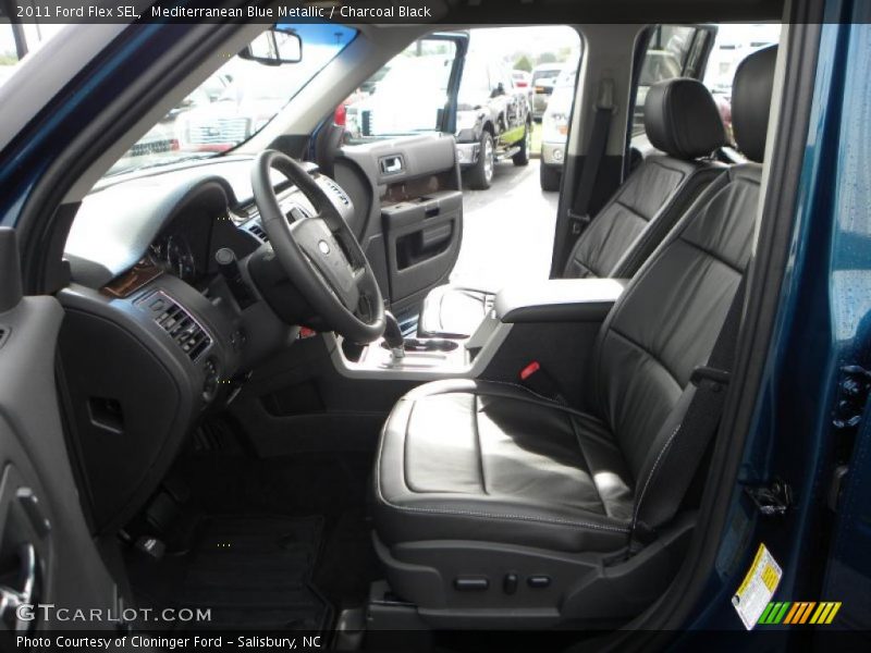 Mediterranean Blue Metallic / Charcoal Black 2011 Ford Flex SEL