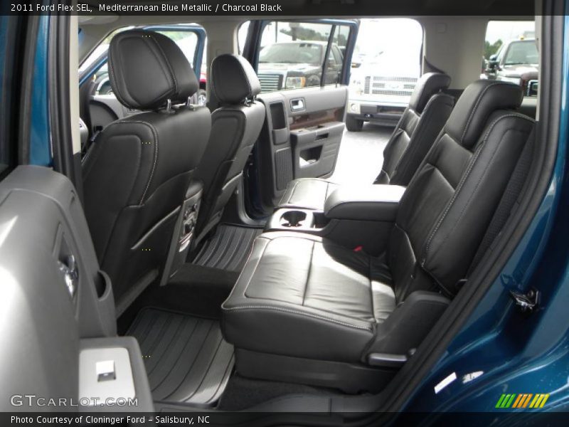 Mediterranean Blue Metallic / Charcoal Black 2011 Ford Flex SEL