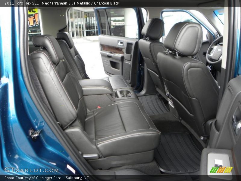 Mediterranean Blue Metallic / Charcoal Black 2011 Ford Flex SEL