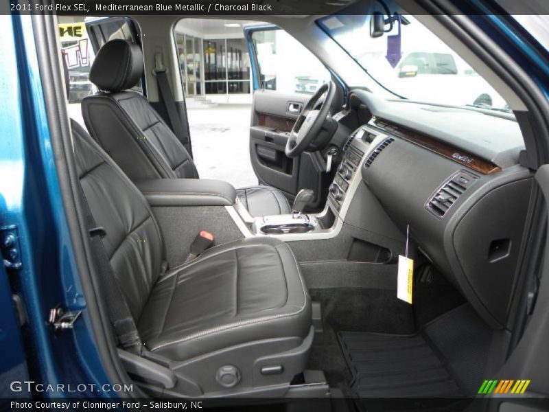 Mediterranean Blue Metallic / Charcoal Black 2011 Ford Flex SEL