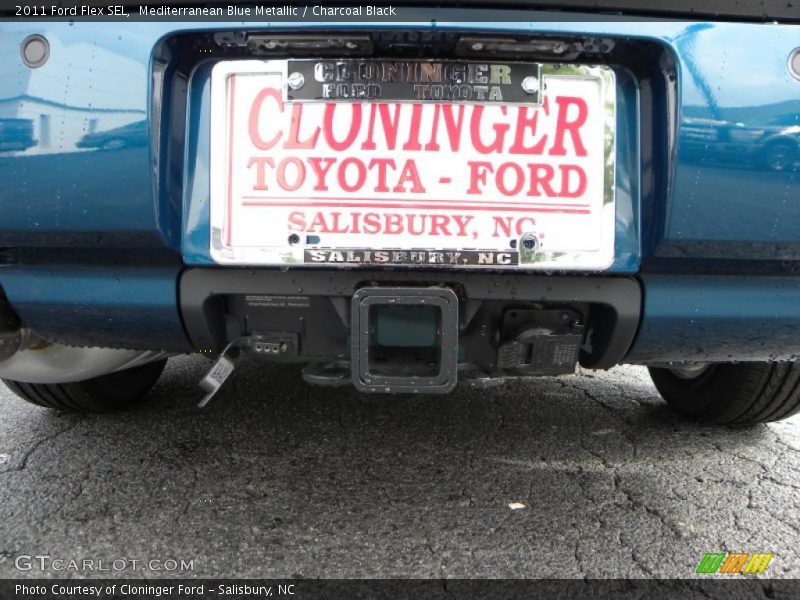 Mediterranean Blue Metallic / Charcoal Black 2011 Ford Flex SEL