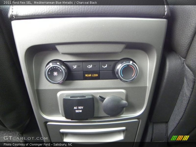 Mediterranean Blue Metallic / Charcoal Black 2011 Ford Flex SEL