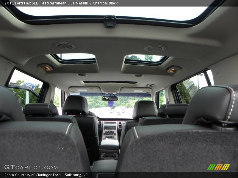 Mediterranean Blue Metallic / Charcoal Black 2011 Ford Flex SEL
