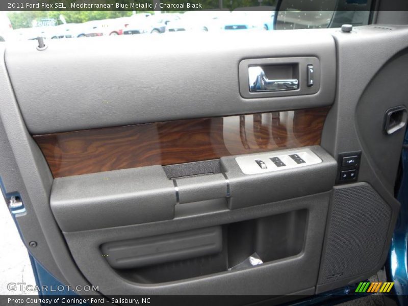 Mediterranean Blue Metallic / Charcoal Black 2011 Ford Flex SEL
