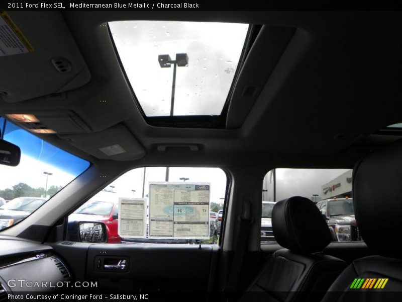 Mediterranean Blue Metallic / Charcoal Black 2011 Ford Flex SEL