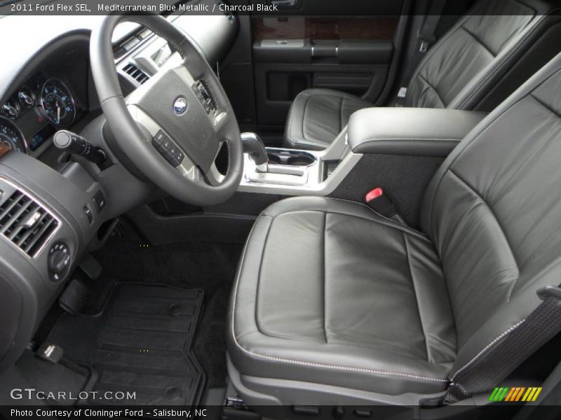 Mediterranean Blue Metallic / Charcoal Black 2011 Ford Flex SEL