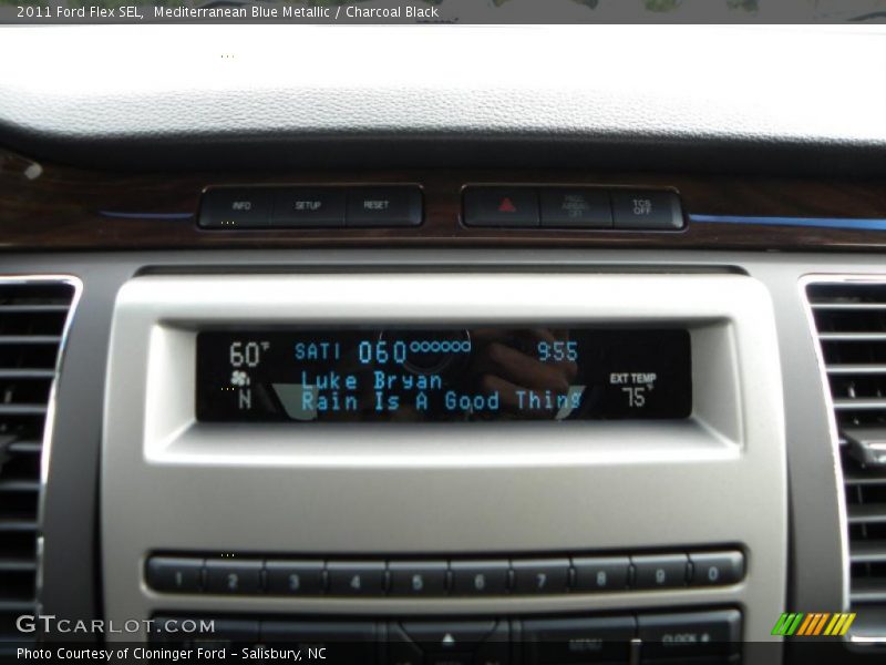 Mediterranean Blue Metallic / Charcoal Black 2011 Ford Flex SEL