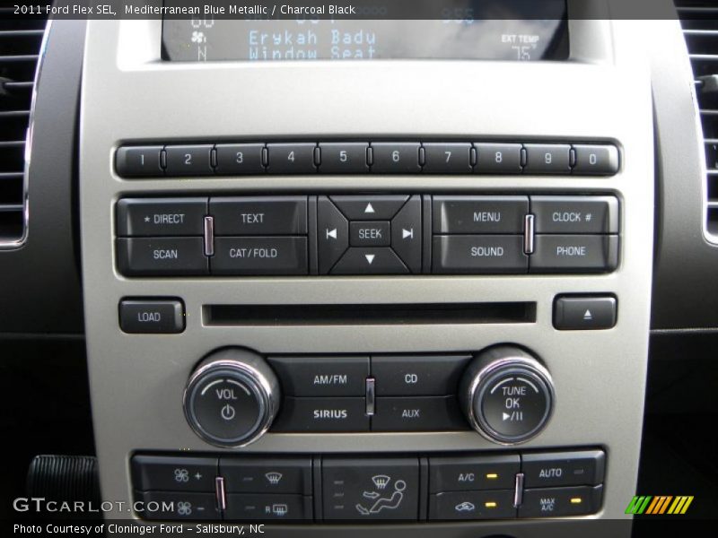 Mediterranean Blue Metallic / Charcoal Black 2011 Ford Flex SEL