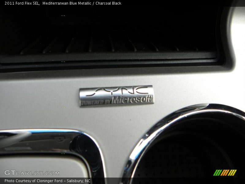 Mediterranean Blue Metallic / Charcoal Black 2011 Ford Flex SEL