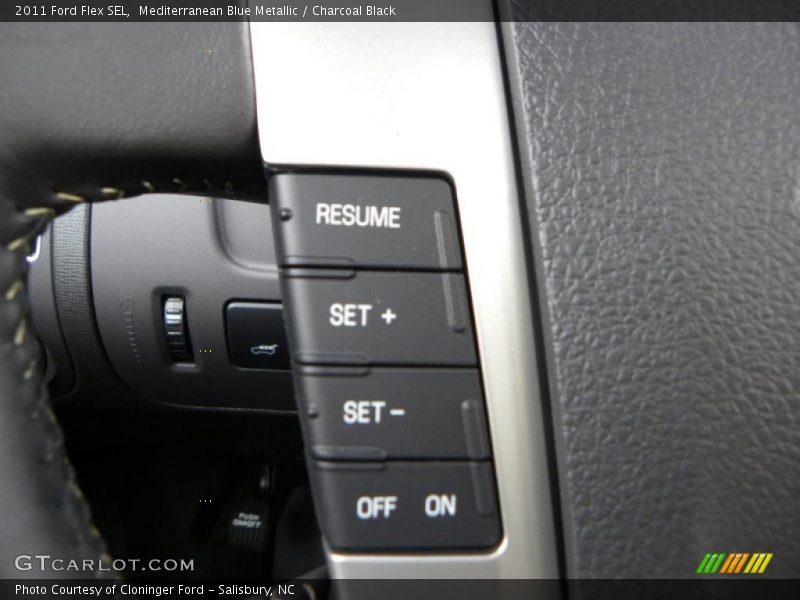 Mediterranean Blue Metallic / Charcoal Black 2011 Ford Flex SEL