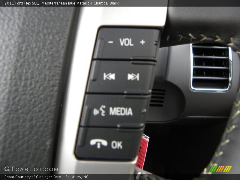 Mediterranean Blue Metallic / Charcoal Black 2011 Ford Flex SEL