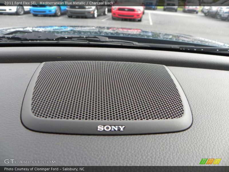 Mediterranean Blue Metallic / Charcoal Black 2011 Ford Flex SEL