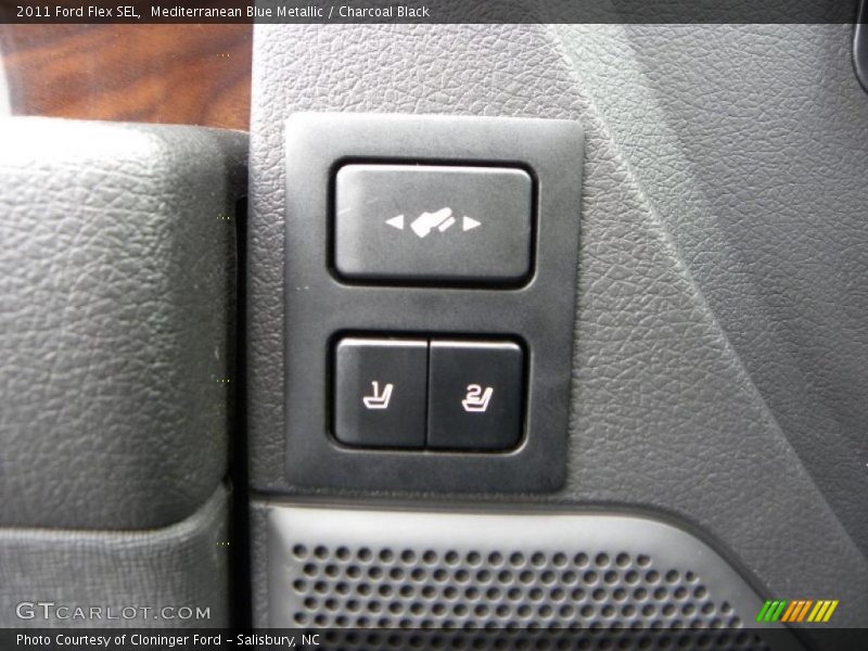 Mediterranean Blue Metallic / Charcoal Black 2011 Ford Flex SEL