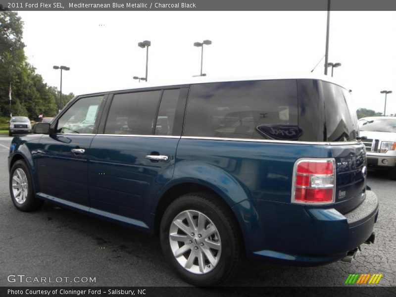 Mediterranean Blue Metallic / Charcoal Black 2011 Ford Flex SEL