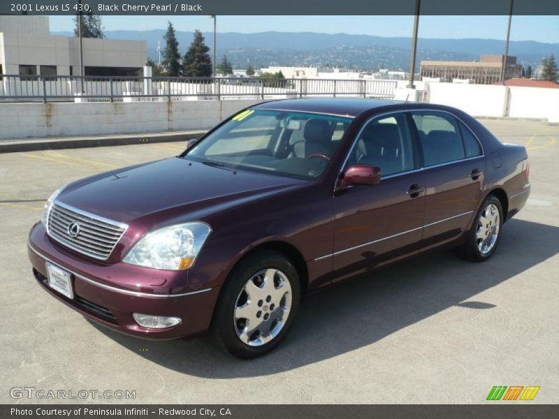 Black Cherry Pearl / Black 2001 Lexus LS 430