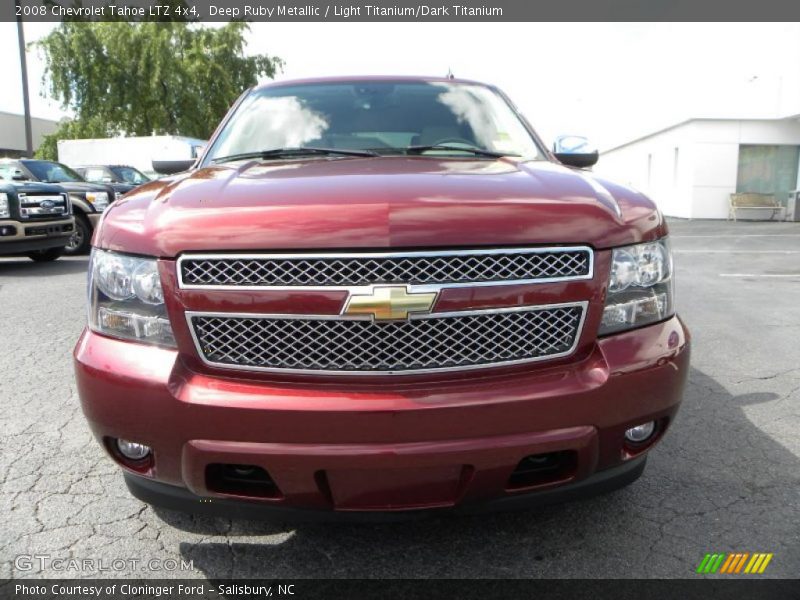 Deep Ruby Metallic / Light Titanium/Dark Titanium 2008 Chevrolet Tahoe LTZ 4x4